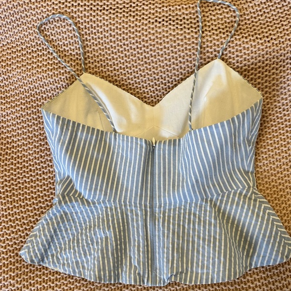 Club Monaco striped peplum blouse - Picture 2 of 3